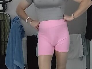 Crossdresser femboy ready for the gym